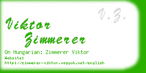 viktor zimmerer business card